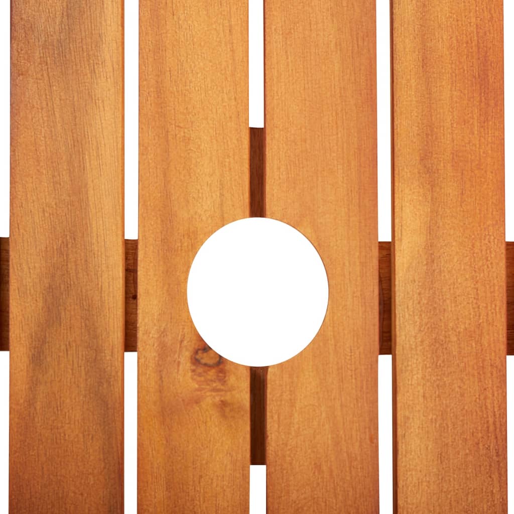Set Da Pranzo Da Giardino 3 Pz Con Cuscini Massello Di Acacia - Image 4