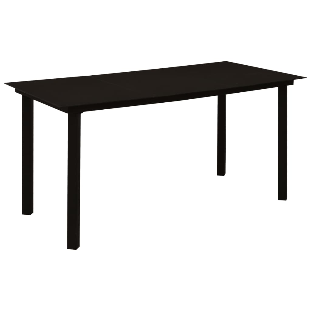Set Da Pranzo Da Esterni 5 Pz In Corda Di Cotone E Acciaio Nero - Image 3