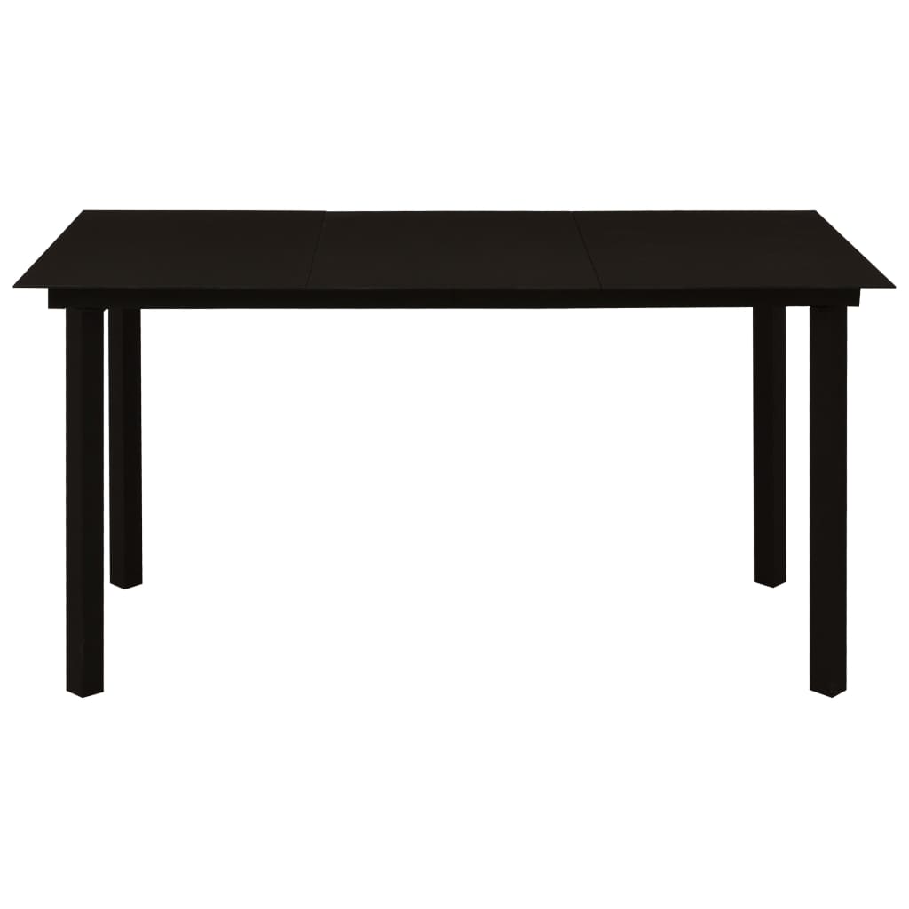 Set Da Pranzo Da Esterni 5 Pz In Corda Di Cotone E Acciaio Nero - Image 4