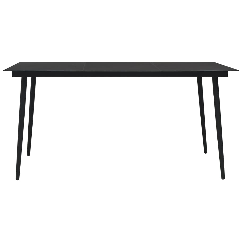 Set Da Pranzo Da Esterni 9 Pz In Corda Di Cotone E Acciaio Nero - Image 3