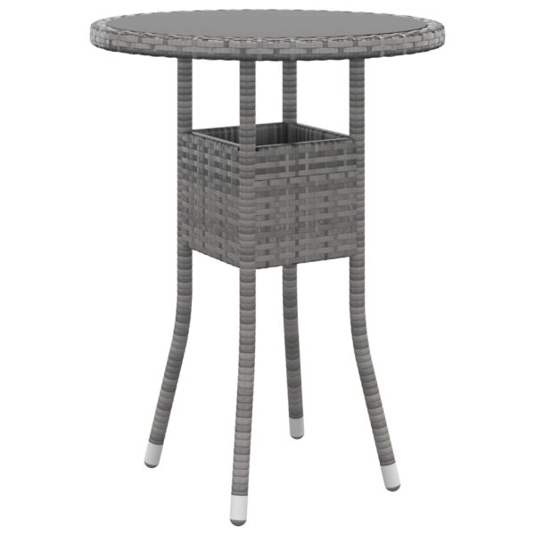 Set Divani Da Giardino 5 Pz In Polyrattan Grigio - Image 5