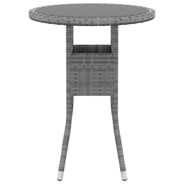 Set Divani Da Giardino 5 Pz In Polyrattan Grigio - Image 6