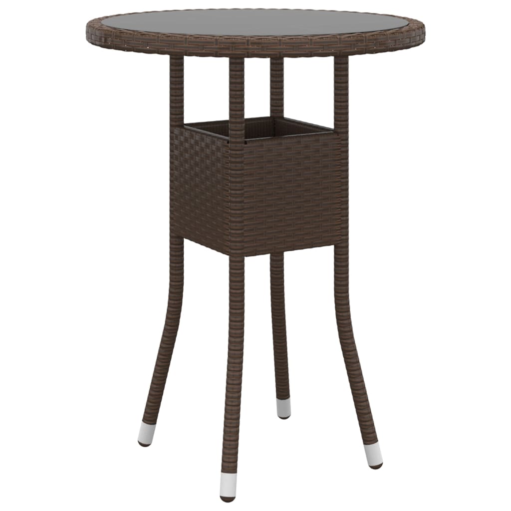 Set Divani Da Giardino 5 Pz In Polyrattan Marrone - Image 5