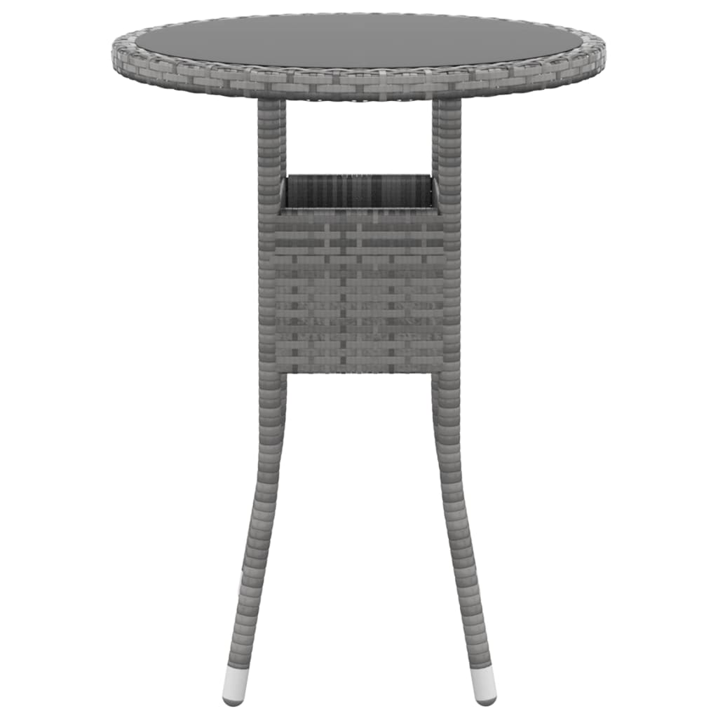 Set Divani Da Giardino 5 Pz In Polyrattan Grigio - Image 6