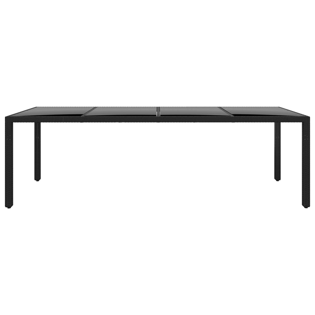 Set Da Pranzo Da Giardino 11 Pz In Polyrattan Nero - Image 5