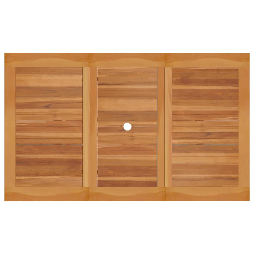 Set Da Pranzo Da Giardino 5 Pz In Legno Massello Di Teak - Image 4