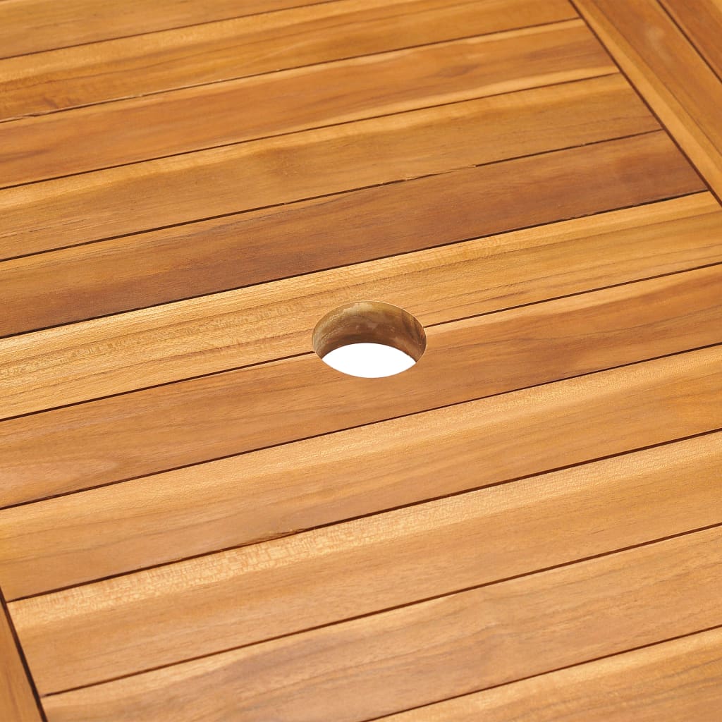 Set Da Pranzo Da Giardino 5 Pz In Legno Massello Di Teak - Image 5