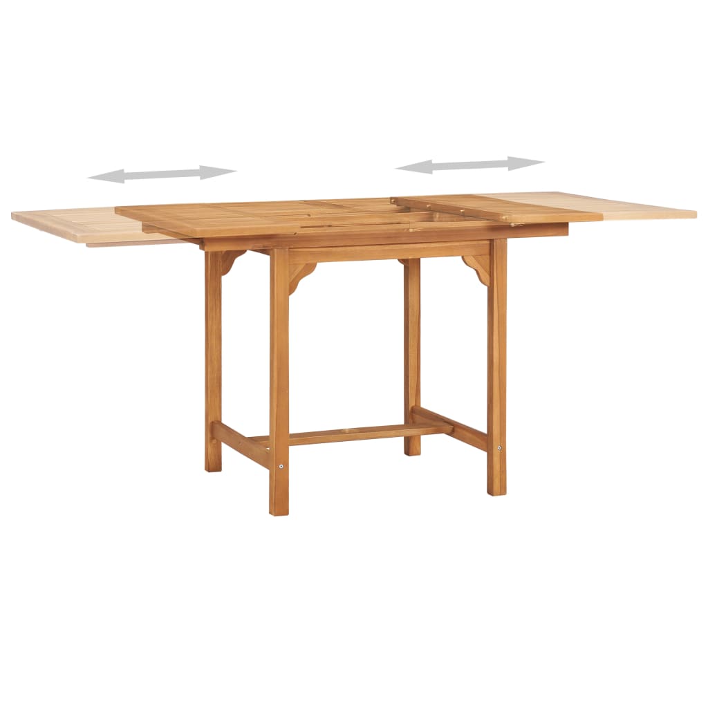 Set Da Pranzo Da Giardino 5 Pz In Legno Massello Di Teak - Image 4