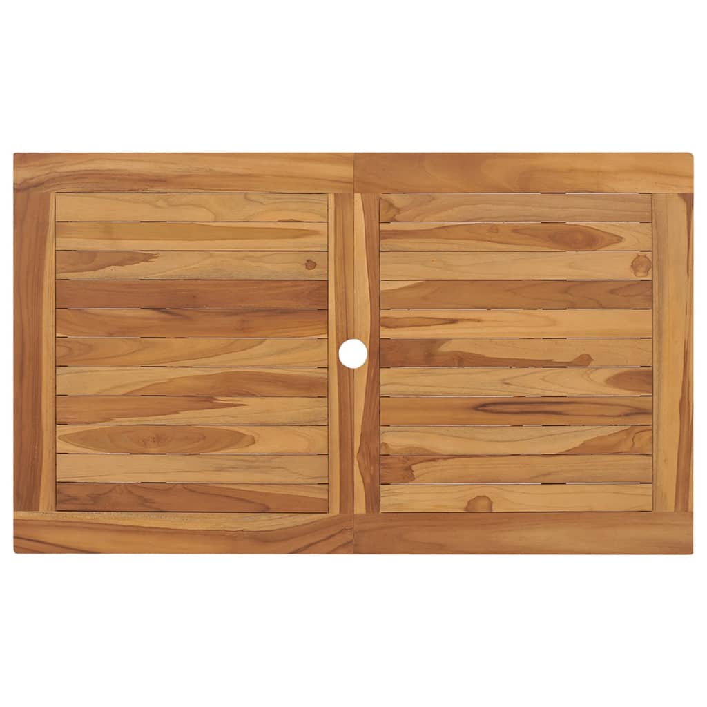 Set Da Pranzo Da Giardino 5 Pz In Legno Massello Di Teak - Image 5