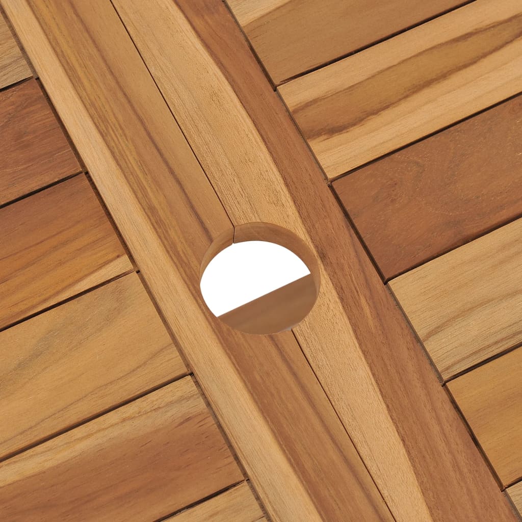 Set Da Pranzo Da Giardino 5 Pz In Legno Massello Di Teak - Image 6