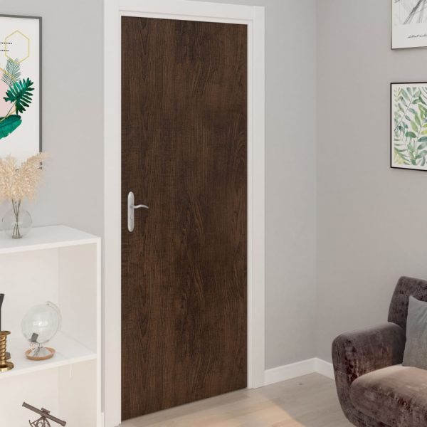 Pellicole Autoadesive Mobili 2 Pz Rovere Scuro 500x90 Cm Pvc - Image 3