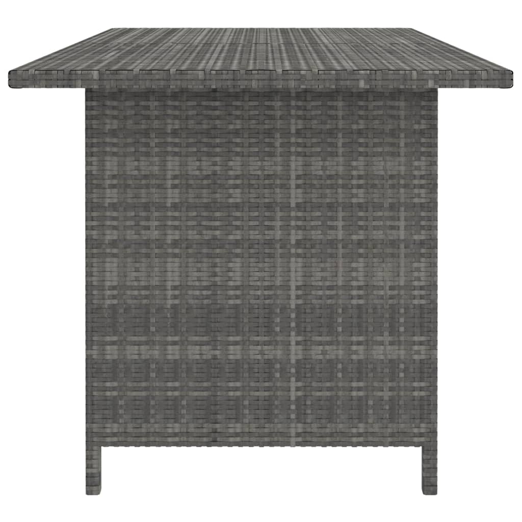 Set Divani Da Giardino 10 Pz Con Cuscini In Polyrattan Grigio - Image 5
