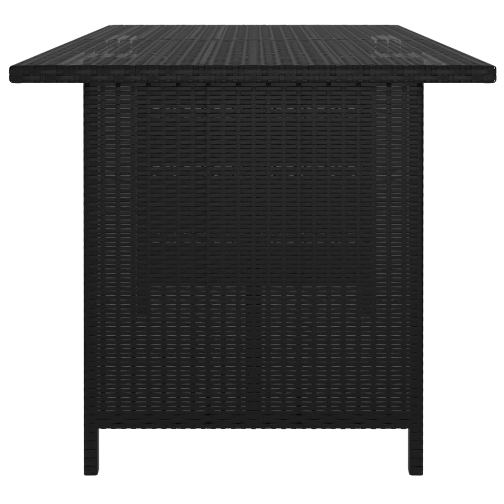 Set Divani Da Giardino 10 Pz Con Cuscini In Polyrattan Nero - Image 5