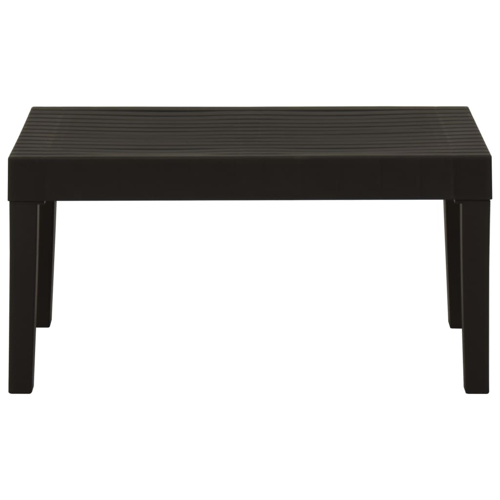 Set Divani Da Giardino Con Cuscini 4 Pz In Plastica Grigio - Image 5