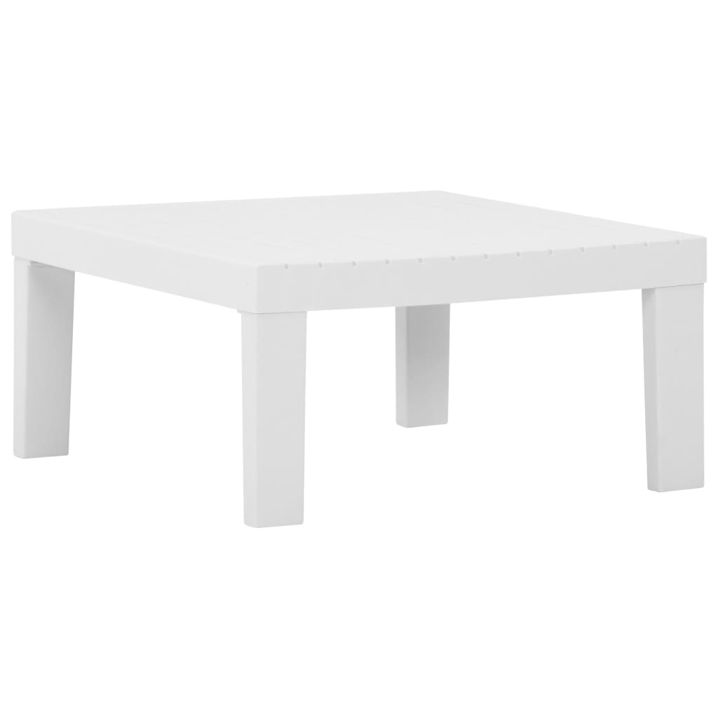 Set Divani Da Giardino Con Cuscini 4 Pz In Plastica Bianco - Image 4