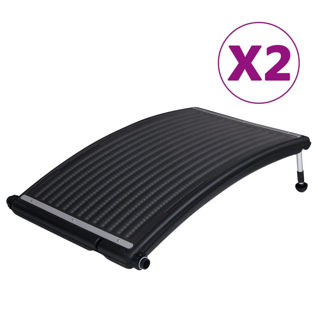 Pannelli Solari Termici Curvi Per Piscina 2 Pz 110x65 cm