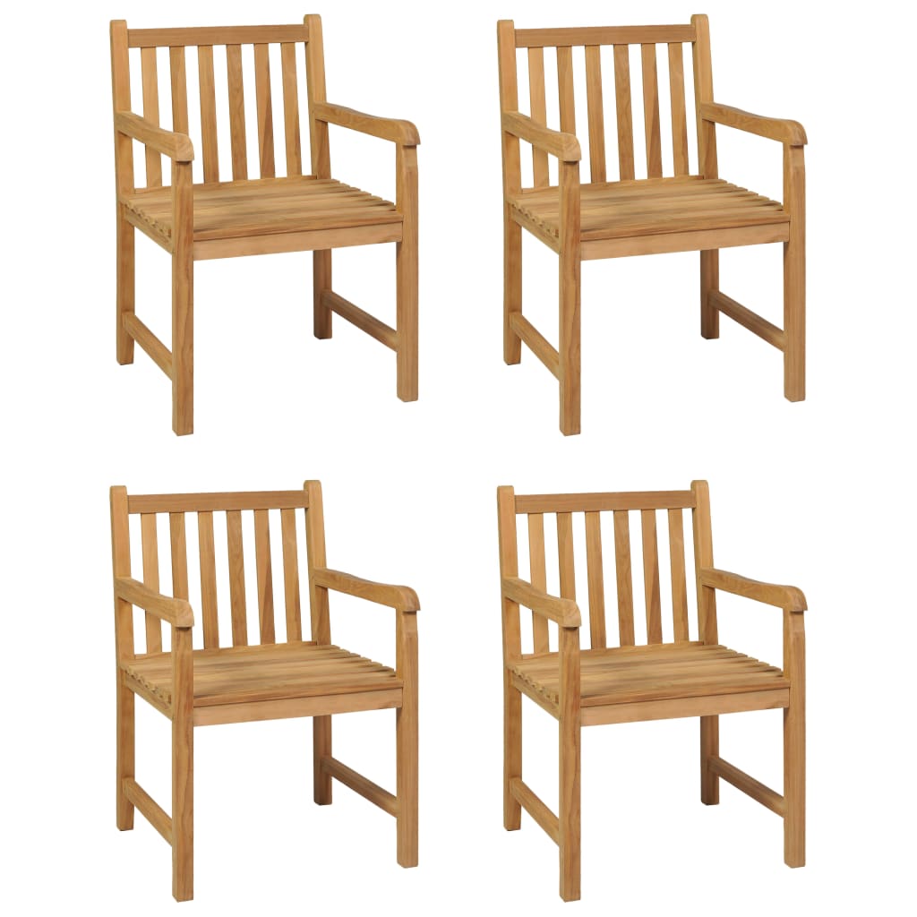 Set Da Pranzo Per Esterni 5 Pz In Legno Massello Di Teak - Image 3