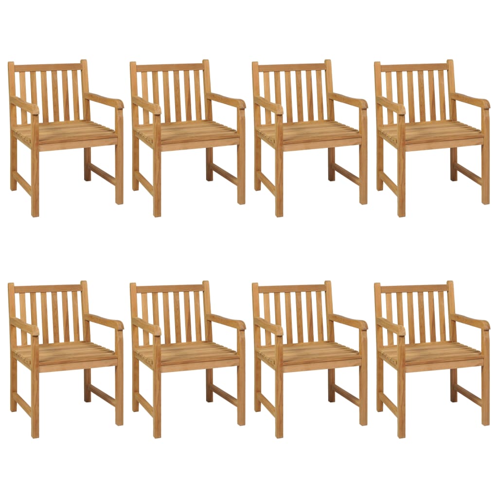 Set Da Pranzo Per Esterni 9 Pz In Legno Massello Di Teak - Image 3