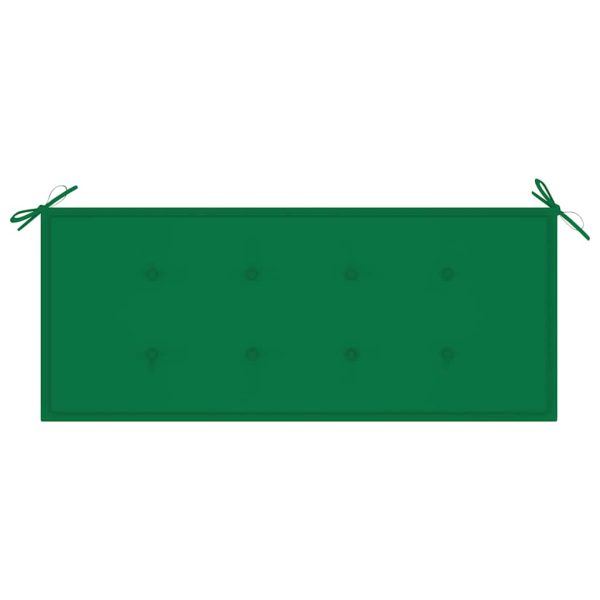 Panca Da Giardino 2 Posti Con Cuscino 120cm Grigia In Eucalipto - Image 6