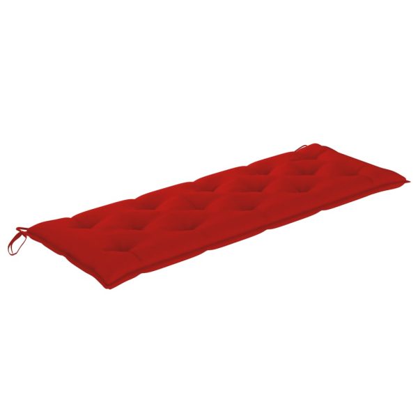 Panca Da Giardino 3 Posti Con Cuscino 150cm Grigia In Eucalipto - Image 6