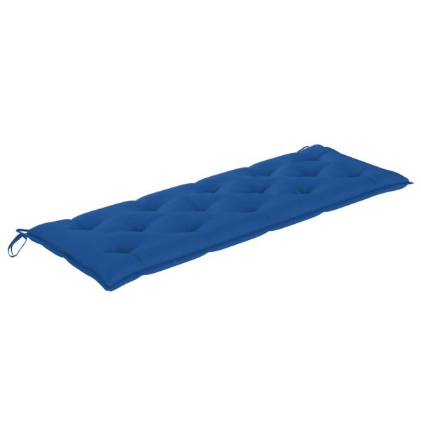 Panca Da Giardino 3 Posti Con Cuscino 150cm Grigia In Eucalipto - Image 6