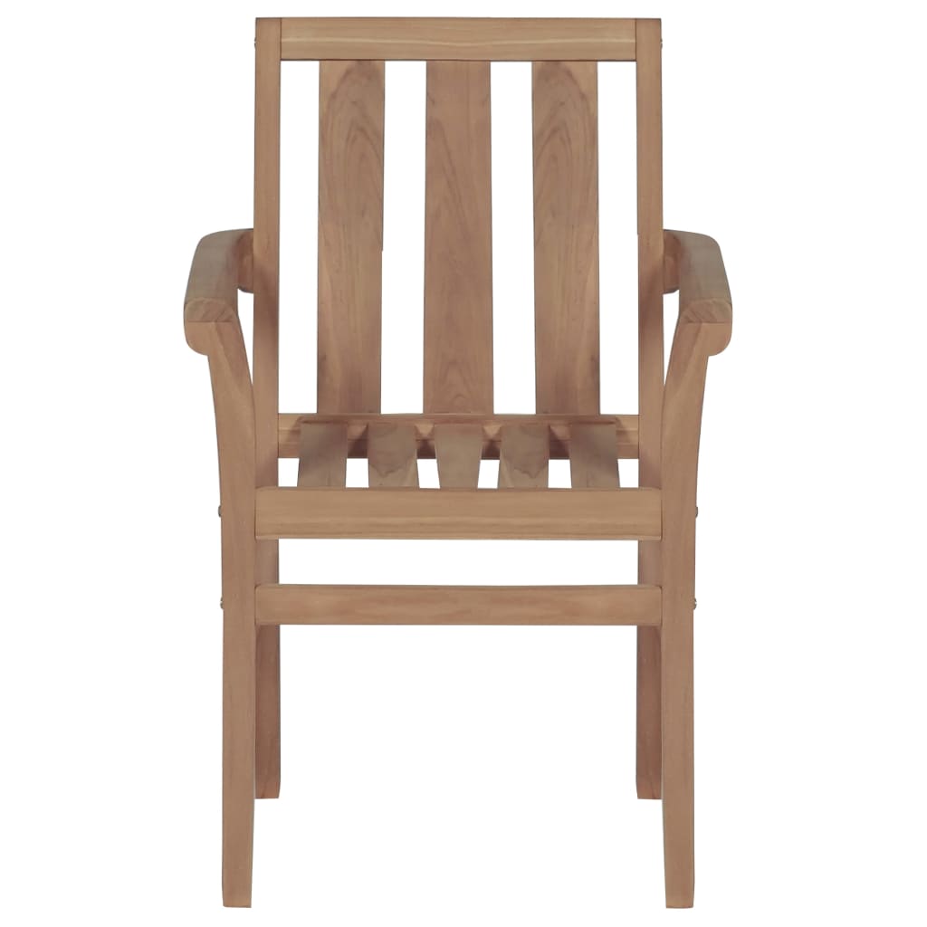 Sedie Da Giardino 2 Pz Con Cuscini Verdi Massello Di Teak - Image 4