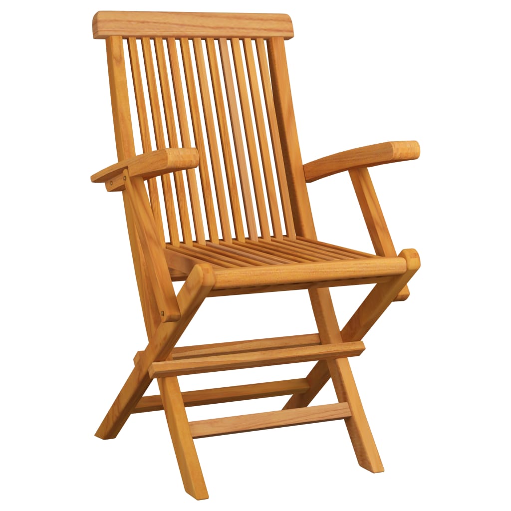 Sedie Da Giardino Con Cuscini Verdi 2 Pz Legno Massello Di Teak - Image 3