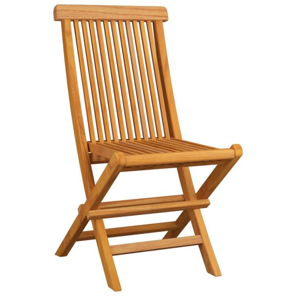 Sedie Da Giardino Con Cuscini Rossi 4 Pz Massello Di Teak - Image 4