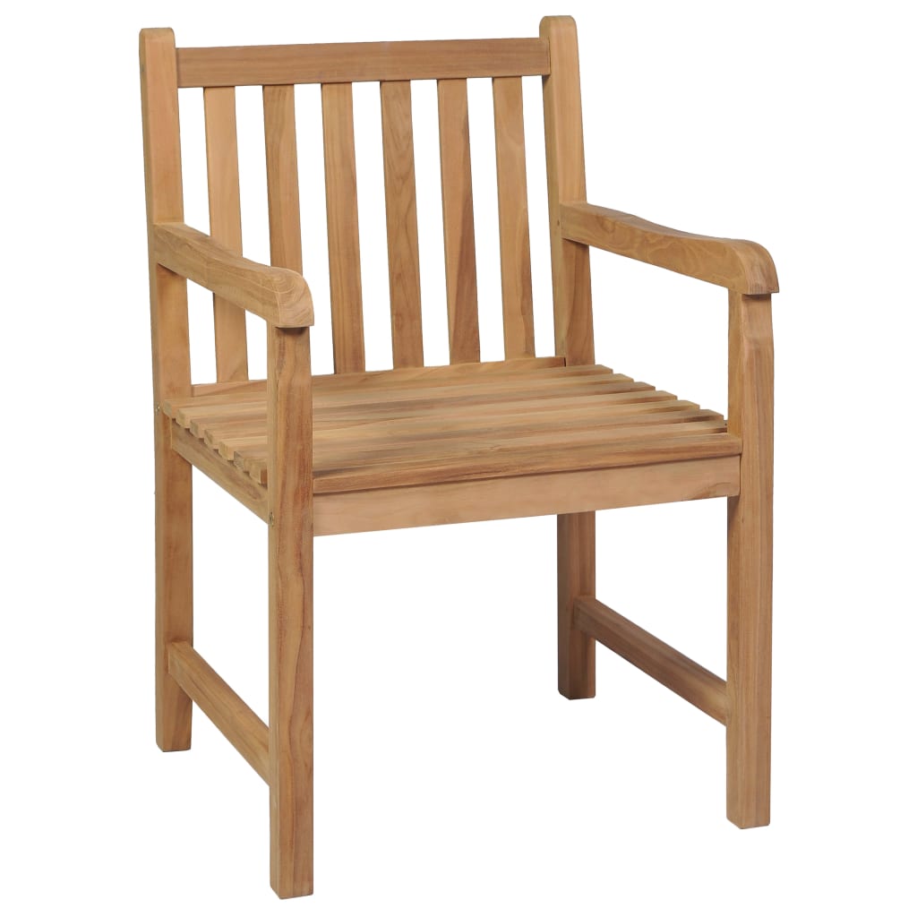 Sedie Da Giardino 2 Pz Con Cuscini Antracite Massello Di Teak - Image 4