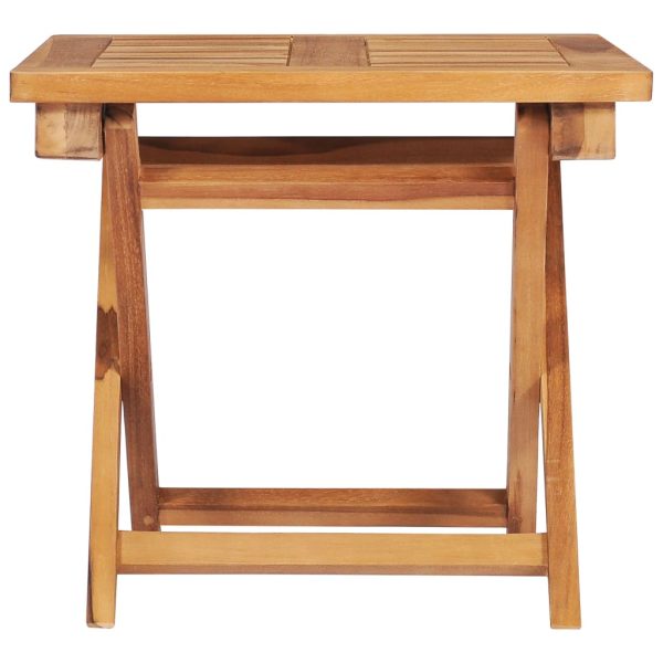 Lettino Prendisole Con Tavolo E Cuscino In Massello Di Teak - Image 5