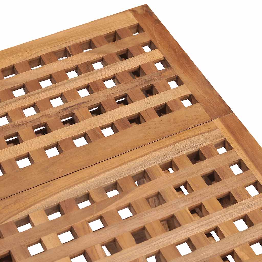 Set Da Pranzo Giardino Pieghevole 3 Pz Cuscino Massello Di Teak - Image 6