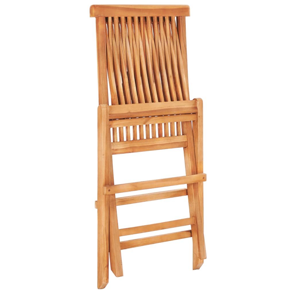 Set Da Bistrot 3 Pz Con Cuscini Verdi In Legno Massello Di Teak - Image 6