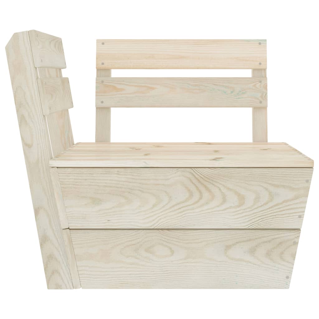 Set Divani Da Giardino Su Pallet 6 Pz In Legno Abete Impregnato - Image 5