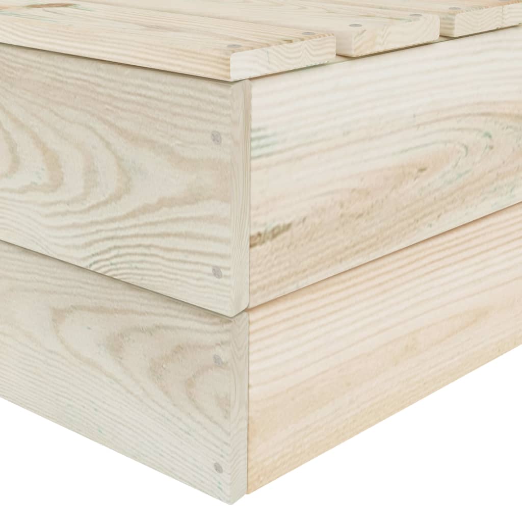 Set Divani Da Giardino Su Pallet 6 Pz In Legno Abete Impregnato - Image 6