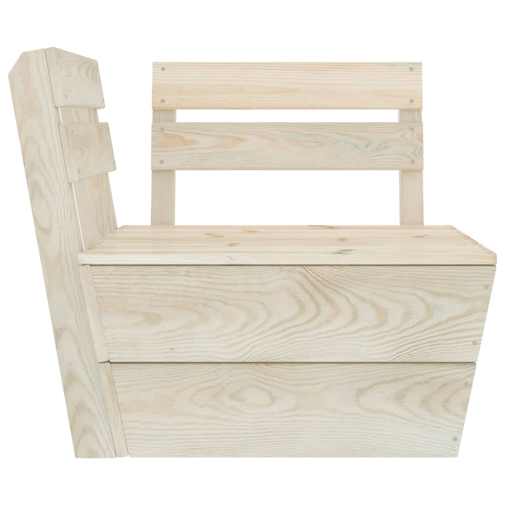 Set Divani Da Giardino Su Pallet 8 Pz In Legno Abete Impregnato - Image 5