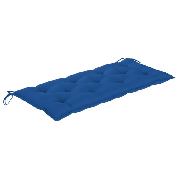 Panca Da Giardino Pieghevole Con Cuscino 118 Cm In Bambù - Image 5