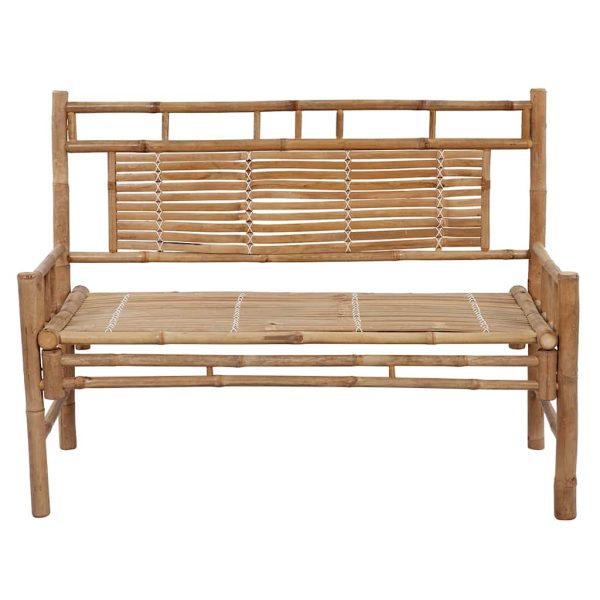 Panca Da Giardino Con Cuscino 120 Cm In Bambù - Image 3