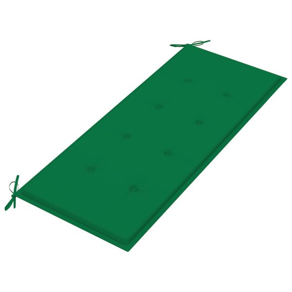 Panca Da Giardino Con Cuscino 120 Cm In Bambù - Image 5