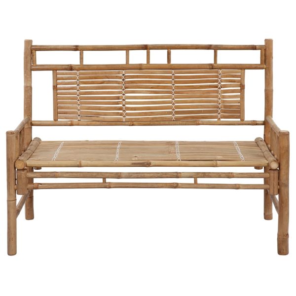 Panca Da Giardino Con Cuscino 120 Cm In Bambù - Image 3
