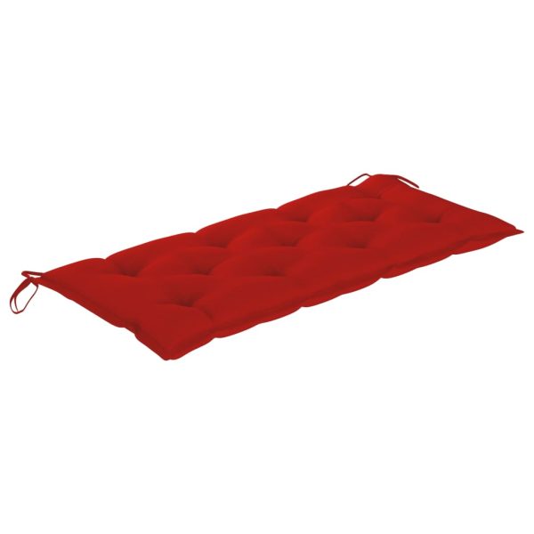 Panca Da Giardino Con Cuscino 120 Cm In Bambù - Image 6