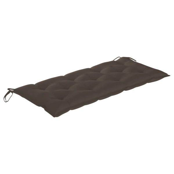 Panca Da Giardino Con Cuscino 120 Cm In Bambù - Image 6