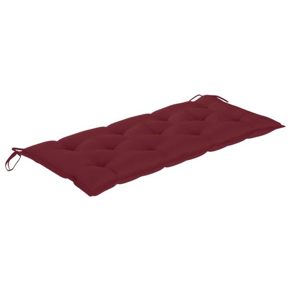 Panchina Da Giardino Con Cuscino 120 Cm In Bambù - Image 6