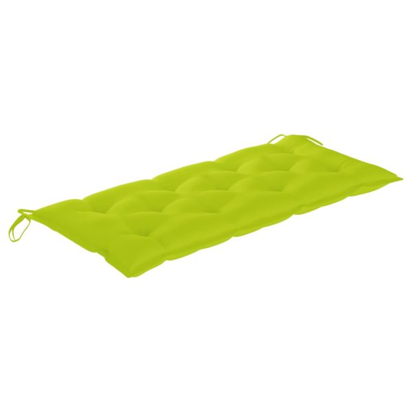 Panca Da Giardino Con Cuscino 120 Cm In Bambù - Image 6