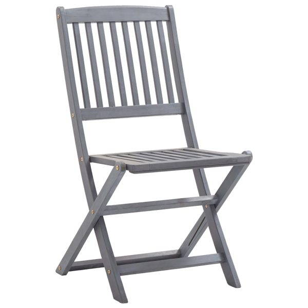 Sedie Da Giardino Pieghevoli 4pz Con Cuscini In Massello Acacia - Image 4