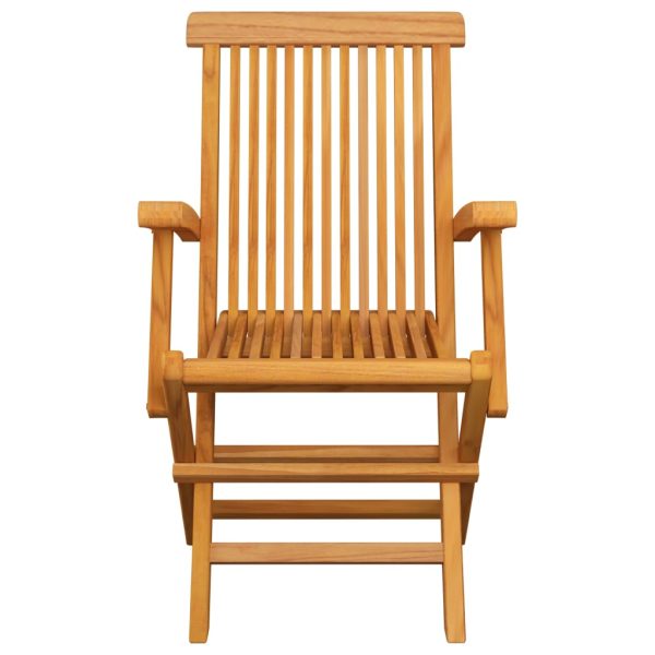 Sedie Da Giardino Pieghevoli 4 Pz In Legno Massello Di Teak - Image 3