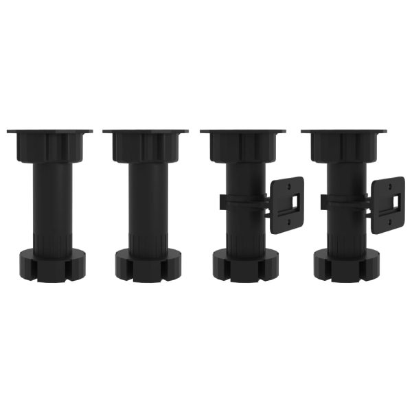 Set Armadi Da Cucina 4 Pz Nero In Truciolato - Image 6