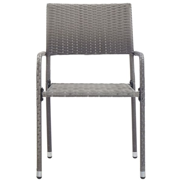 Set Da Pranzo Da Giardino 9 Pz Grigio - Image 6