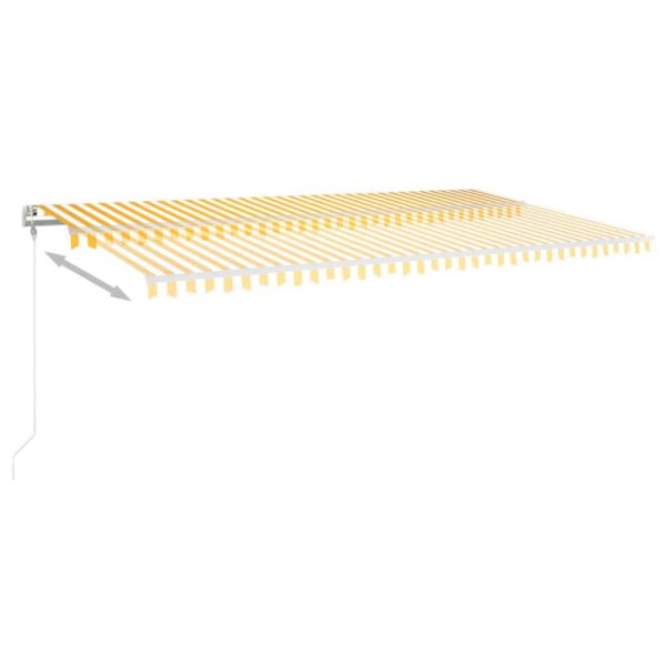 Tenda Automatica Con Sensore Vento Led 600x300 Cm Gialla Bianca - Image 4