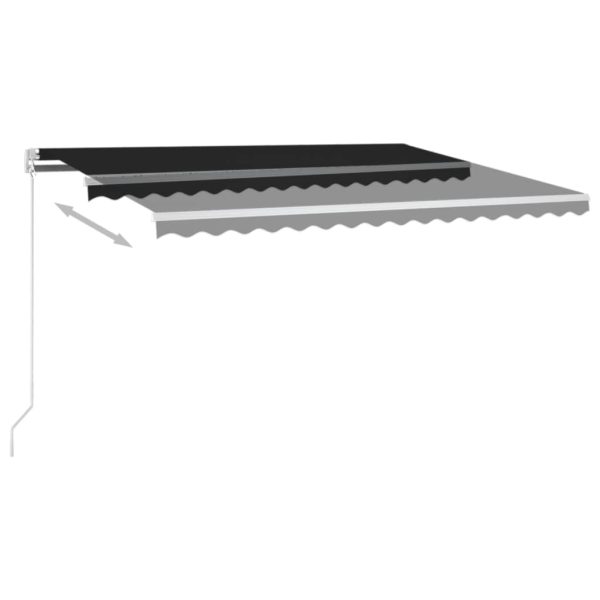 Tenda Da Sole Retrattile Manuale 450x350 Cm Antracite - Image 3