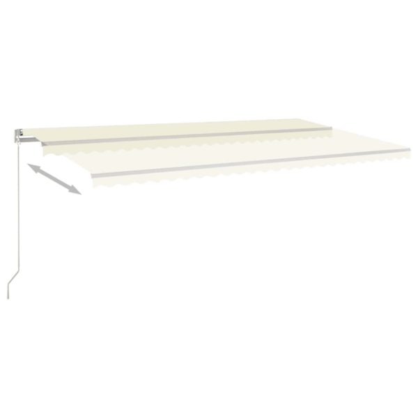 Tenda Da Sole Retrattile Manuale 600x350 Cm Crema - Image 3